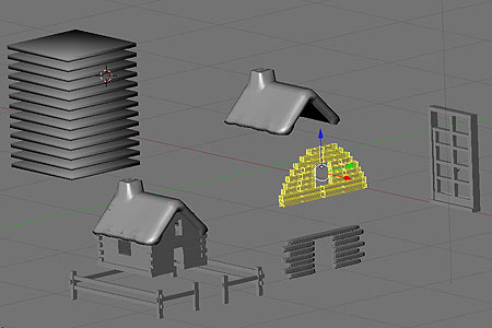 Blender-Blockhaus