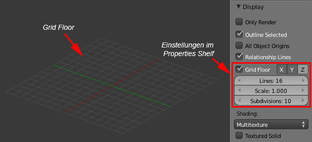 Gitternetzfläche (Grid Floor)