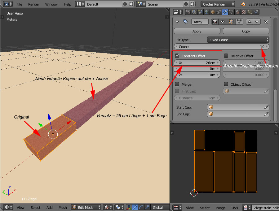 Erster Array Modifier