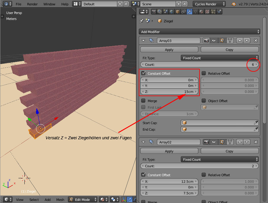 Dritter Array Modifier