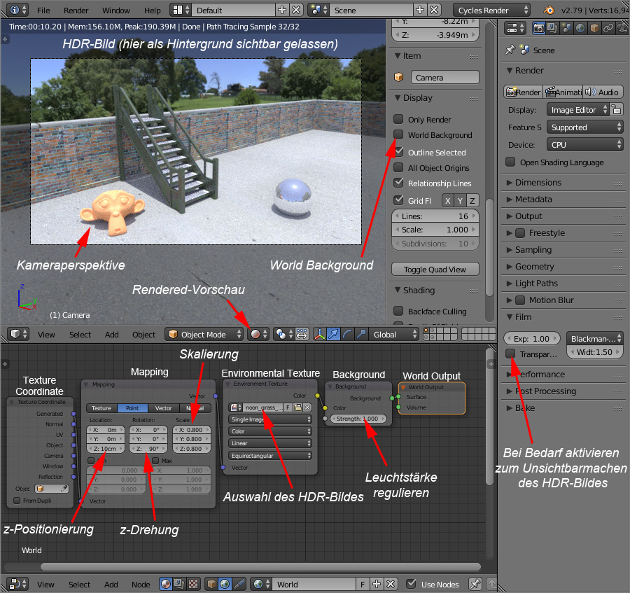 Einfaches HDRI-Setup