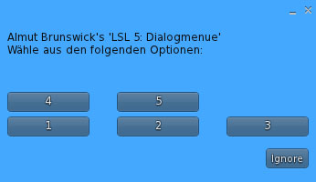 Einfaches Dialogmenü